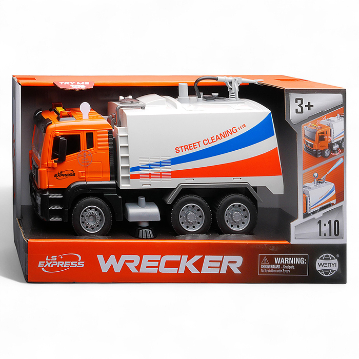 Машина WY1118A "Водовоз" 1:10 (свет, звук) в коробке