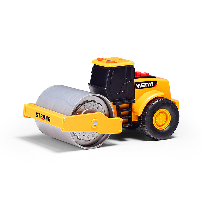 Машина WY1106A-2 "Бульдозер" с прицепои и катком, 1:32 (свет, звук) в коробке