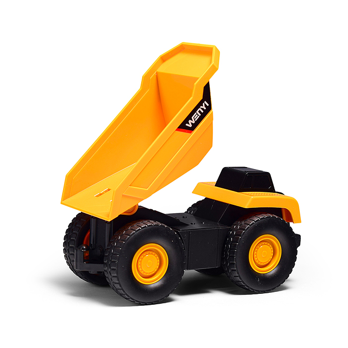 Машина WY1106A-2 "Бульдозер" с прицепои и катком, 1:32 (свет, звук) в коробке