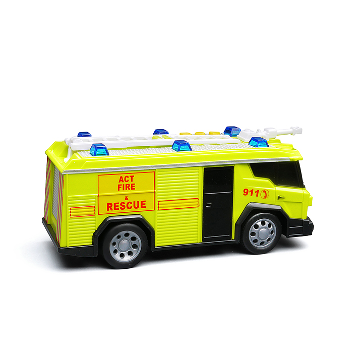Машина WY1134B "Пожарная" 1:32 (свет, звук) в коробке