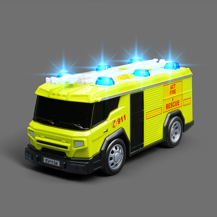 Машина WY1134B "Пожарная" 1:32 (свет, звук) в коробке