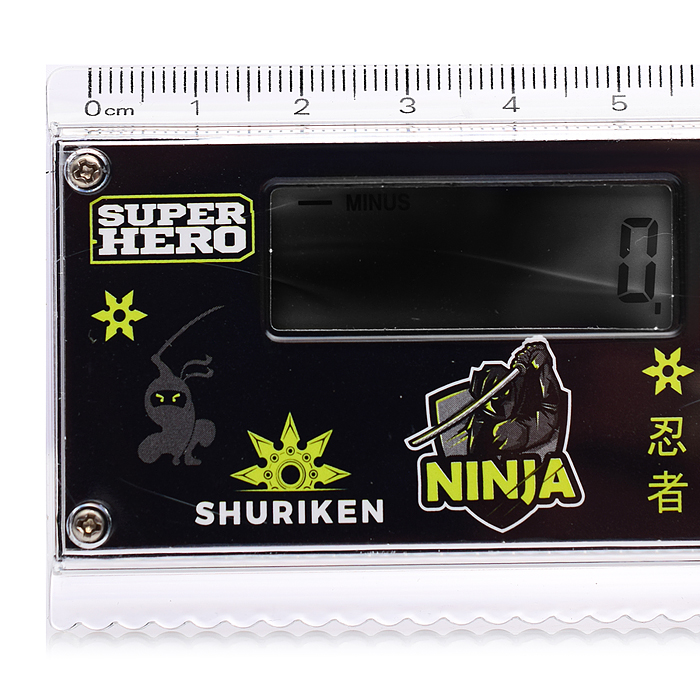 Калькулятор-линейка "SuperHero" 159x54x8 мм, для младших классов, 8 разрядный, работа с пам