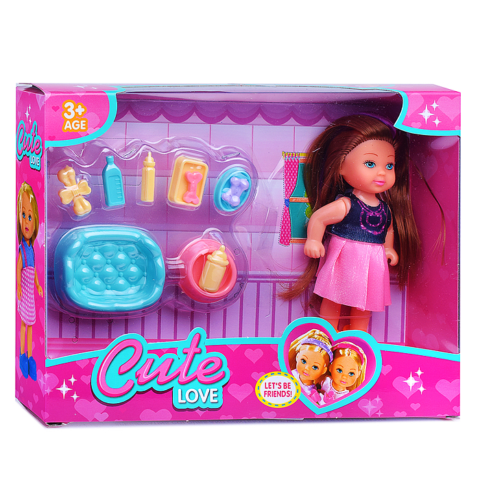 Кукла SM011-8 "Элла" с аксессуарами, в коробке