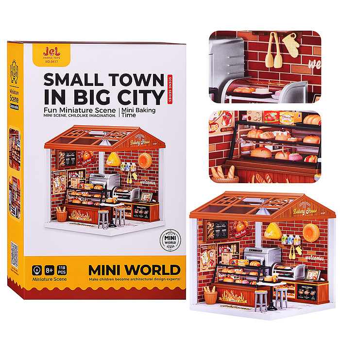 Конструктор 0417 "Булочная 3D" в коробке