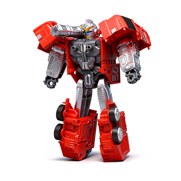 Робот 788-92Y 5 в 1 трансформирующийся в пожарную машину, в коробке