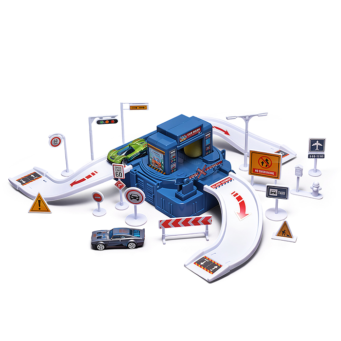 Автомойка 652-J30 "Гоночные авто" в коробке