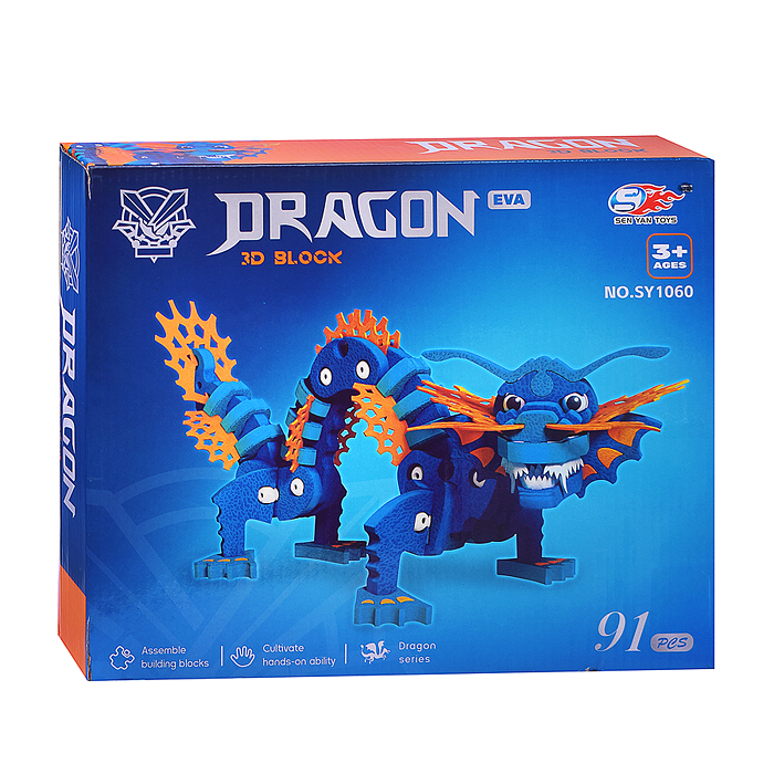 Конструктор SY1060 "Дракон" (91 дет.) в коробке