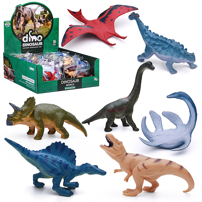 Набор животных JS20-1 "Динозавры" (в ассортименте) в коробке