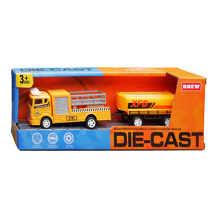 Машина BX-182 "Лесовоз" металл, в коробке