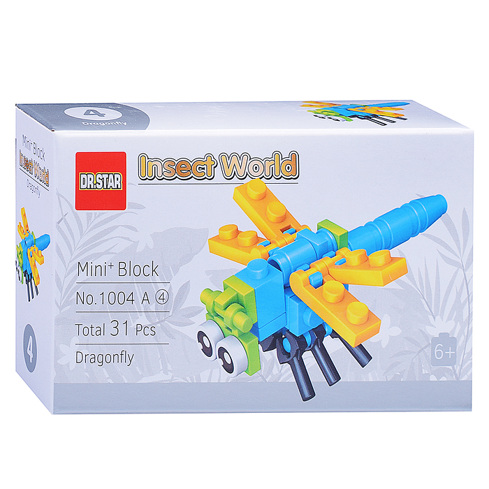 Фото к товару Конструктор 1004A "Насекомые" (в ассортименте) в коробке Конструктор 1004A "Насекомые" (в ассортименте) в коробке