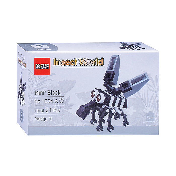 Фото к товару Конструктор 1004A "Насекомые" (в ассортименте) в коробке Конструктор 1004A "Насекомые" (в ассортименте) в коробке