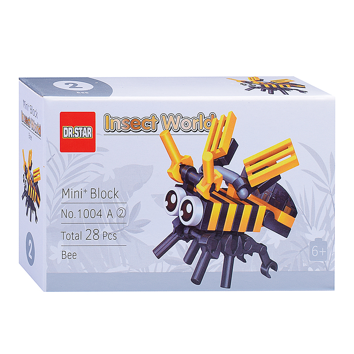 Фото к товару Конструктор 1004A "Насекомые" (в ассортименте) в коробке Конструктор 1004A "Насекомые" (в ассортименте) в коробке