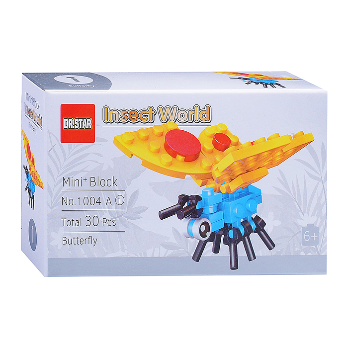 Фото к товару Конструктор 1004A "Насекомые" (в ассортименте) в коробке Конструктор 1004A "Насекомые" (в ассортименте) в коробке