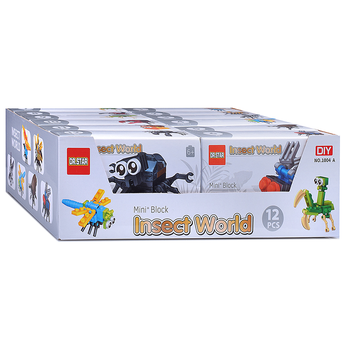 Фото к товару Конструктор 1004A "Насекомые" (в ассортименте) в коробке Конструктор 1004A "Насекомые" (в ассортименте) в коробке