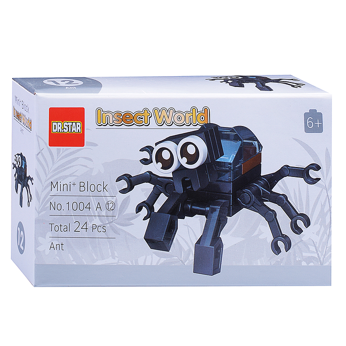 Фото к товару Конструктор 1004A "Насекомые" (в ассортименте) в коробке Конструктор 1004A "Насекомые" (в ассортименте) в коробке