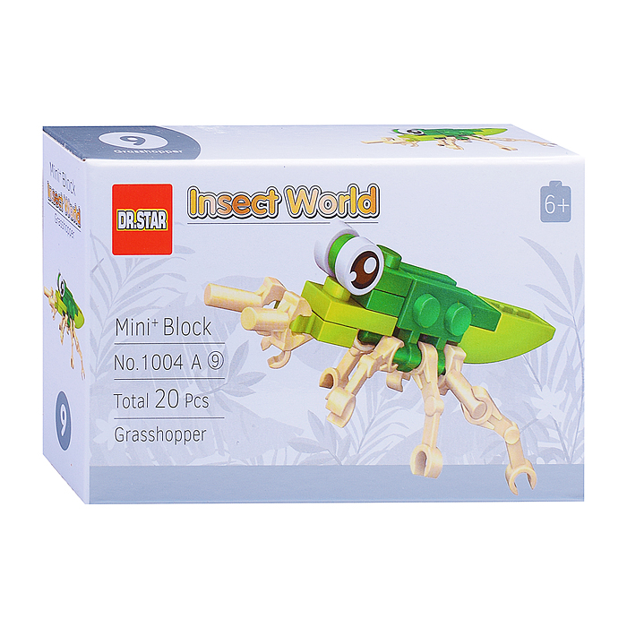 Фото к товару Конструктор 1004A "Насекомые" (в ассортименте) в коробке Конструктор 1004A "Насекомые" (в ассортименте) в коробке