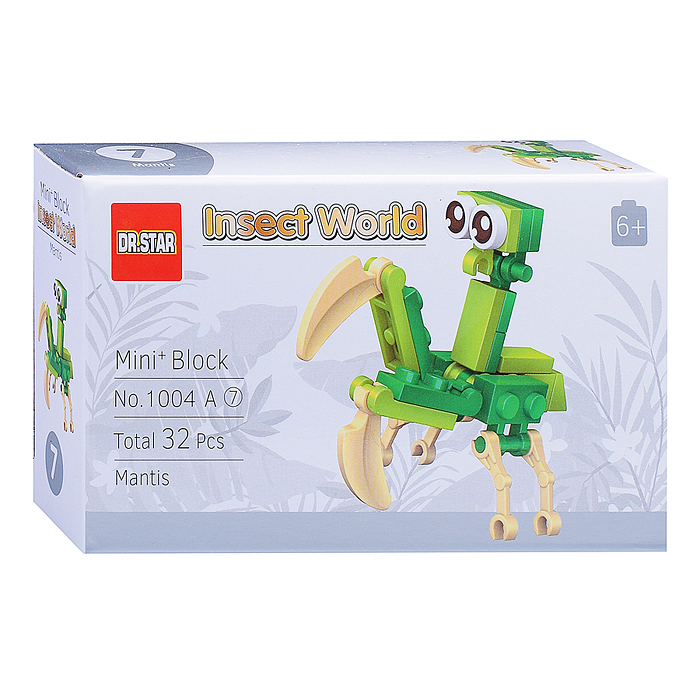 Фото к товару Конструктор 1004A "Насекомые" (в ассортименте) в коробке Конструктор 1004A "Насекомые" (в ассортименте) в коробке