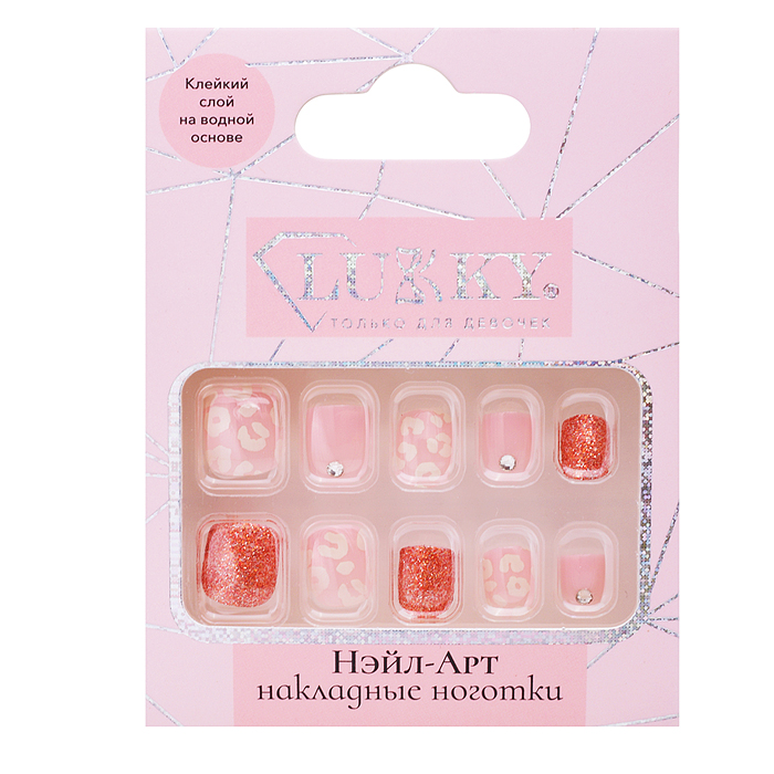 Накладные ногти Lukky Нэйл-Арт "Diamond Gem" на клеевой основе, 3-10 лет,
