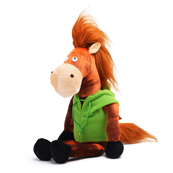 Мягкая игрушка. Конь Юрий (коричневый)