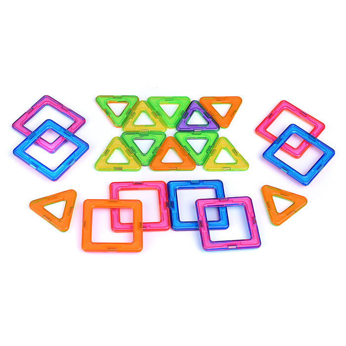 Конструктор магнитный MG0005 большой, (20 дет.) в пакете