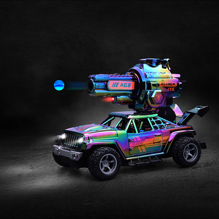 Машина JT698 "Fire shells" р/у, 27 MHz, в коробке