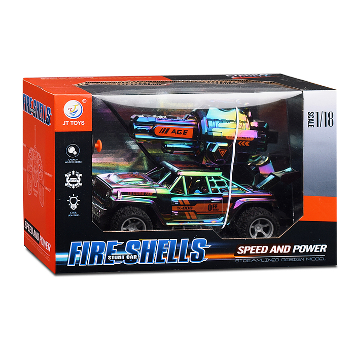 Машина JT698 "Fire shells" р/у, 27 MHz, в коробке