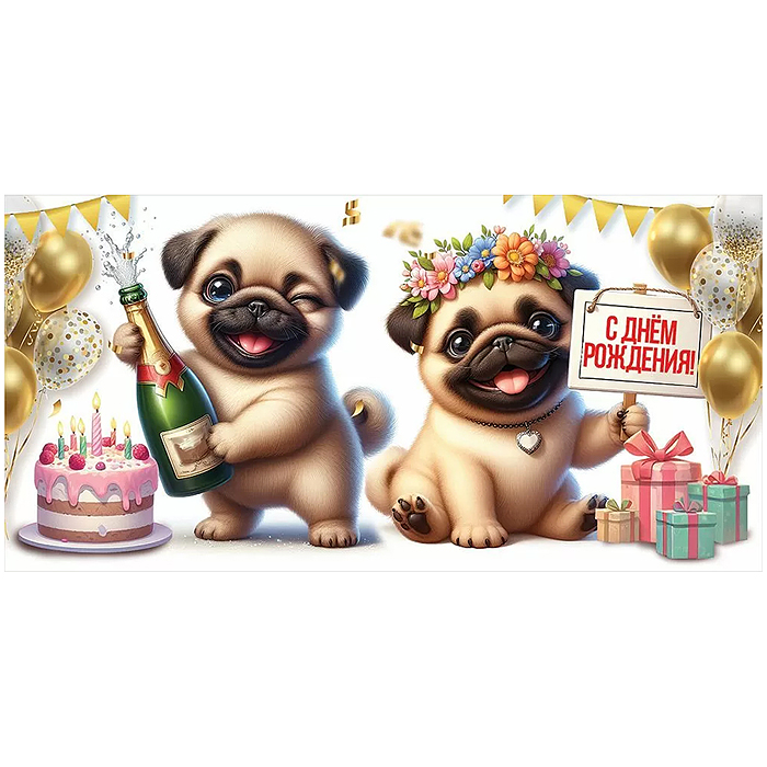 Конверт для денег "С Днём рождения!"