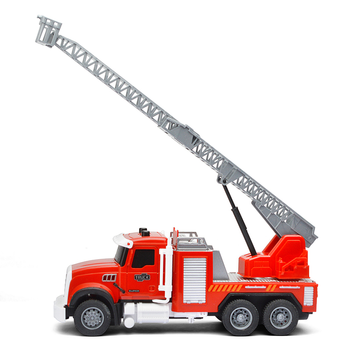 Машина YM-9921F "Пожарная машина" (свет, звук, спрей) в коробке