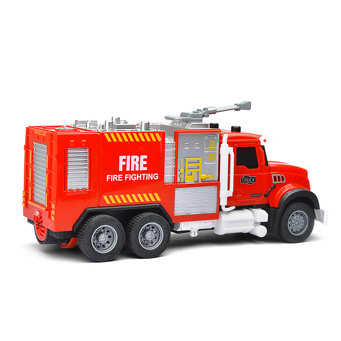 Машина YM-9921F "Пожарная машина" (свет, звук, спрей) в коробке