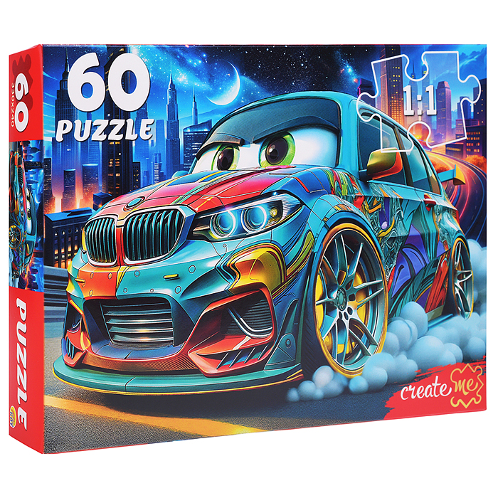 Пазлы 60 "Мощная машинка"