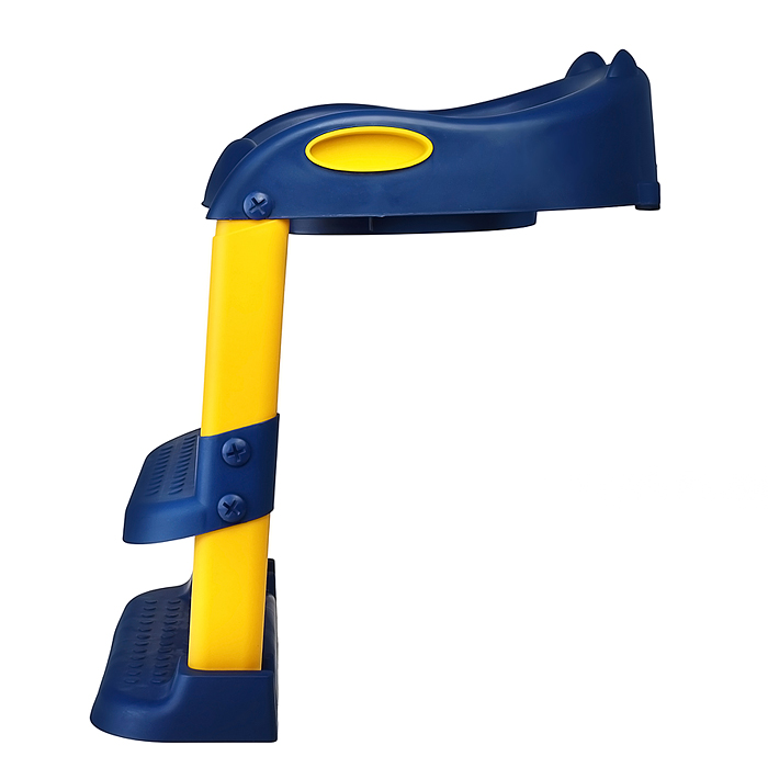 Детская накладка на унитаз со ступенькой (синий)