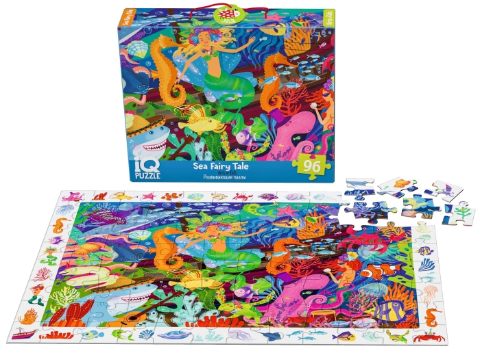 IQ Пазл с развивающей игрой 96 "Морская сказка" 6+ (new)