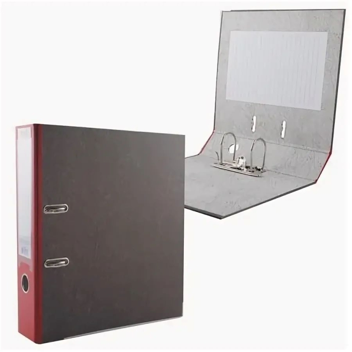 Папка с арочным механизмом "Attomex" A4 75 мм мраморная картонная разобранная, корешок из PVC, навар