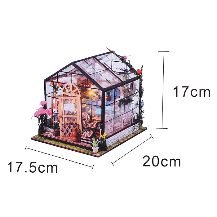 Конструктор TSZH201Z "Цветочный дом 3D" в коробке