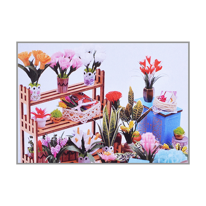 Конструктор TSZH201Z "Цветочный дом 3D" в коробке