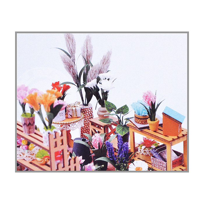 Конструктор TSZH201Z "Цветочный дом 3D" в коробке