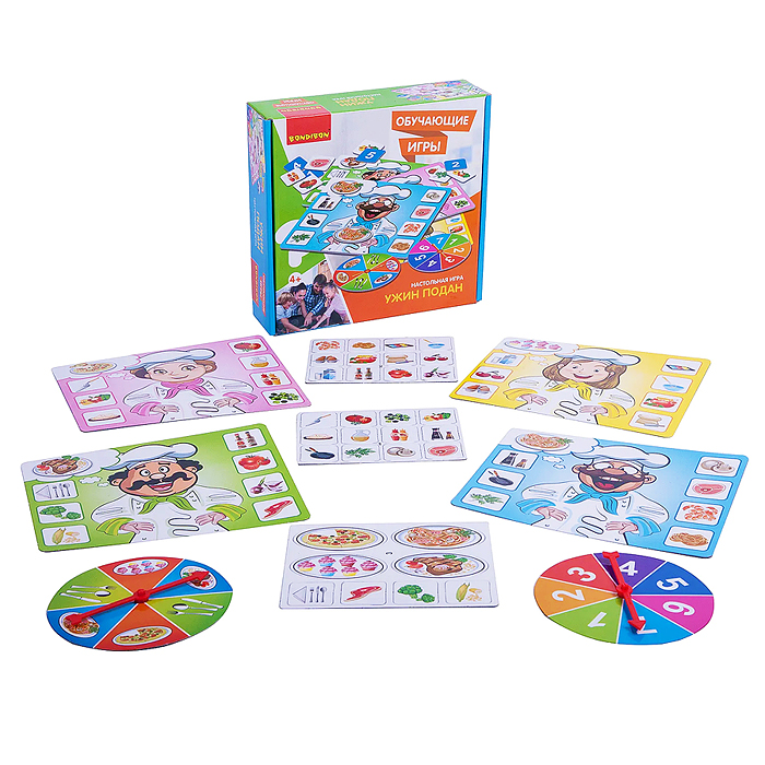 Настольная игра "Ужин подан" BOX 22x5,6x21см обучающая игра