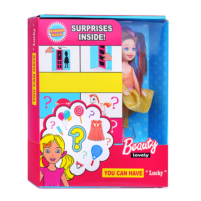 Кукла KL005-10 "Луна модница" с аксессуарами, в коробке