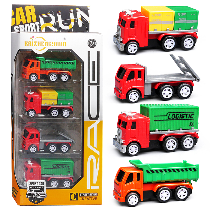 Набор машин KZ957-018 "Сталеград" металл, в коробке