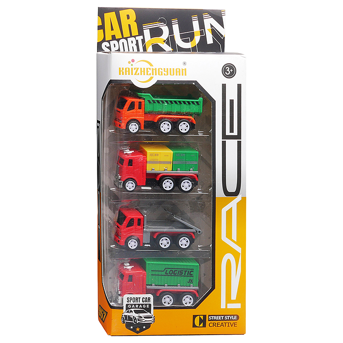 Набор машин KZ957-018 "Сталеград" металл, в коробке