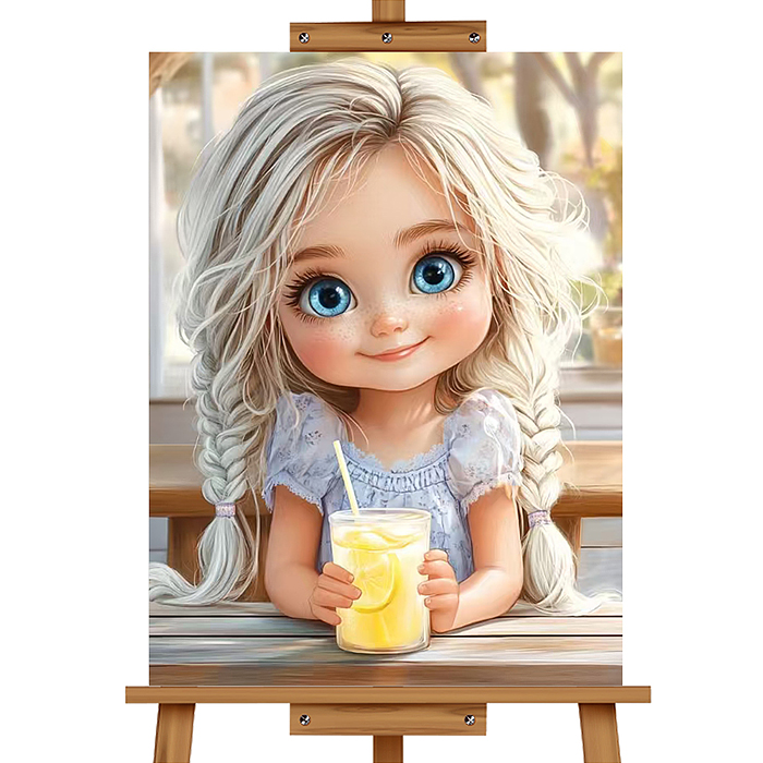 Набор для рисования MKR4030-61 "Картина по номерам 30х40 см. Летний денёк с лимонадом"