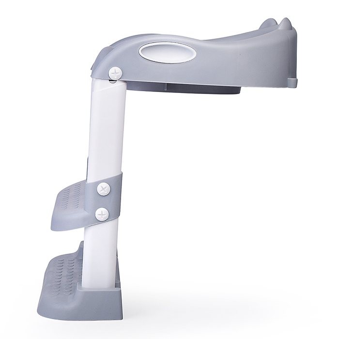 Детская накладка на унитаз со ступенькой (серый)