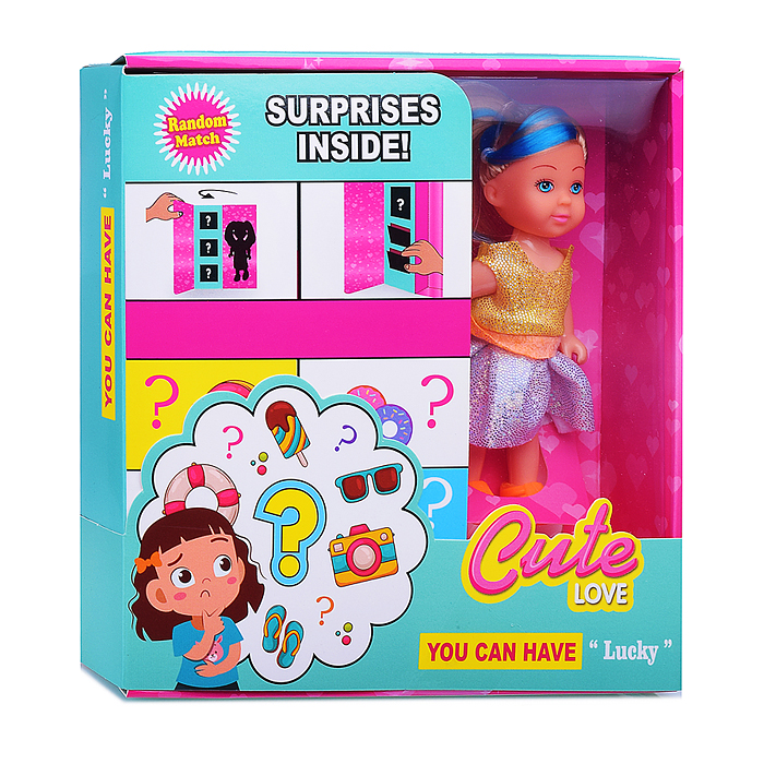 Кукла SM008-10 "Модный гардероб" с аксессуарами, в коробке