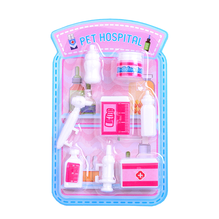 Кукла BLD378-1 "Ветеринар" с аксессуарами, в коробке
