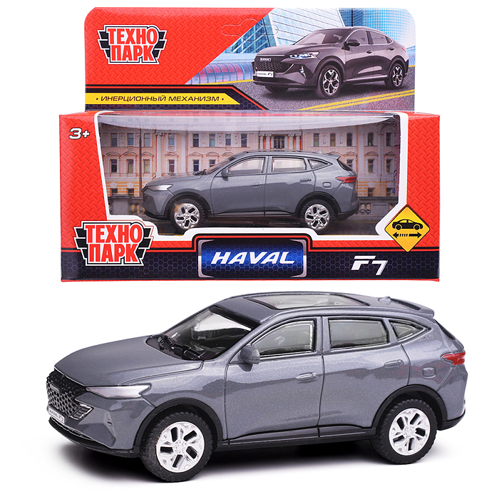 Машина металл Haval f7 10,5 см, (серый) инерц, в коробке