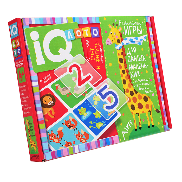 Пластиковое лото для малышей (нов) 4+ Счёт и фигуры. Подбери число. Куликова Е.Н.