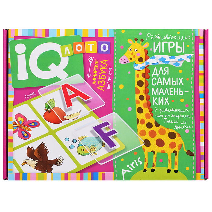 Пластиковое лото для малышей (нов) 5+ Английская азбука. English. Подбираем буквы, учим слова