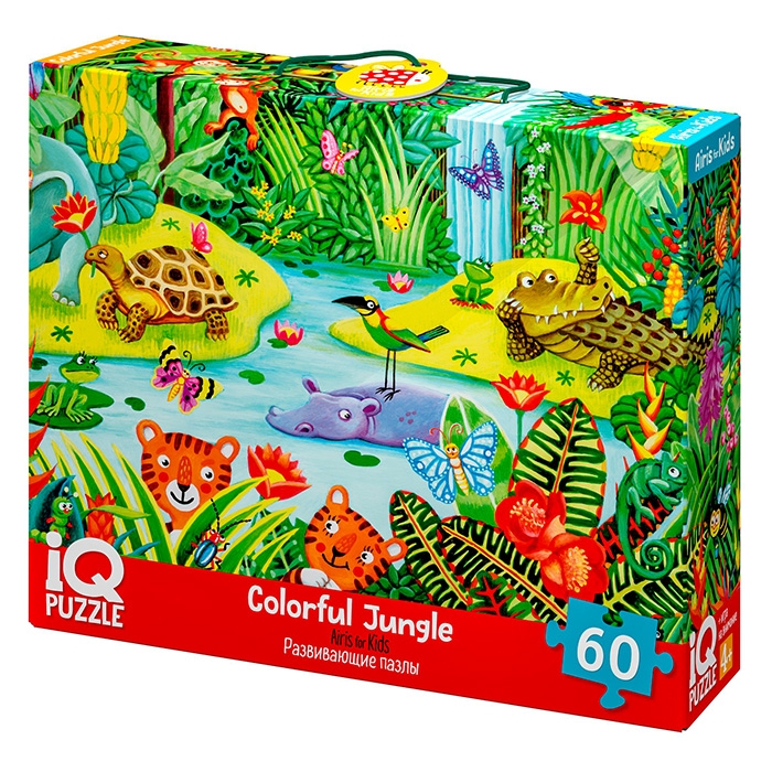 IQ Пазл с развивающей игрой 60 "Яркие джунгли" 4+