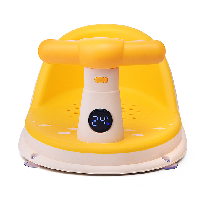 Детский стульчик - сиденье с термометром (желтый)
