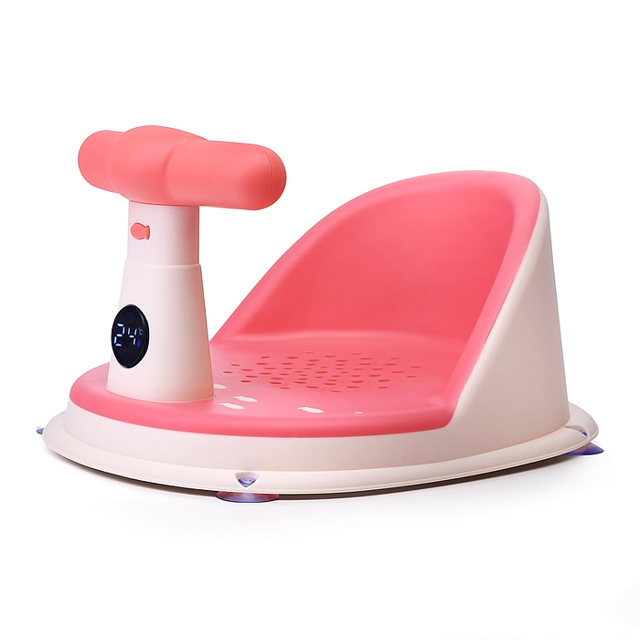 Детский стульчик - сиденье с термометром (розовый)